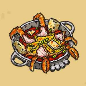 蟹と豆腐のトマト煮