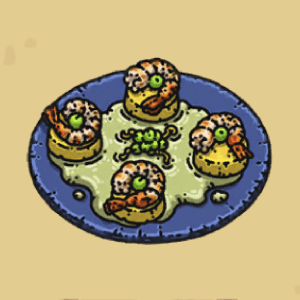 エンドウ豆とエビの炒めもの