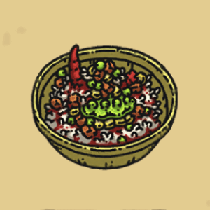 エンドウ豆とニンジンの土鍋飯